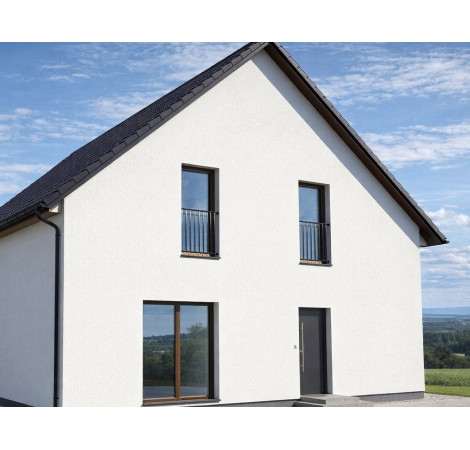 Hliníkové zábradlí na Francouzské okno  H8CC, Barva černá